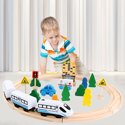 لعبة قطار للاطفال من الخشب | العاب اطفال | ازدهار 123
