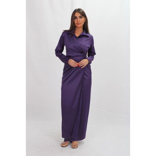 فستان ستان طويل للنساء | كنزي محمد | ازدهار 123