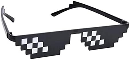 نظارة شمس للجنسين بتصميم بكسلات موزايك 8 بت للنساء والرجال - مناسبة للحفلات | Go r y Go r y | ازدهار 123