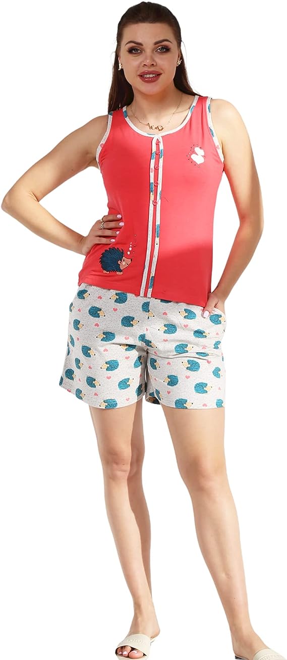 هوت شورت للنساء من زيكو تيكس، مثالي لارتداء بيجامة برمودا المطبوعة في الصيف ومثالي للاستخدام كملابس  | Toty Neizy | ازدهار 123