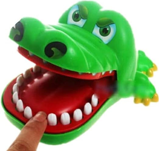 لعبة الاطفال الابداعية طفل التمساح الفم طبيب الاسنان لعبة مضحكة، بلاستيك، متعدد الألوان | العاب اطفال | ازدهار 123
